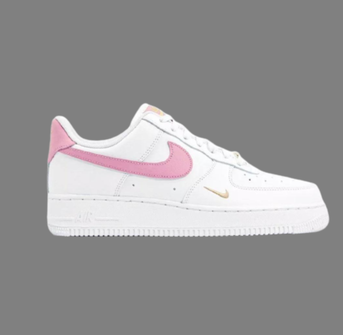 Tênis Nike Air Force 1 Branco/Rosa Premium